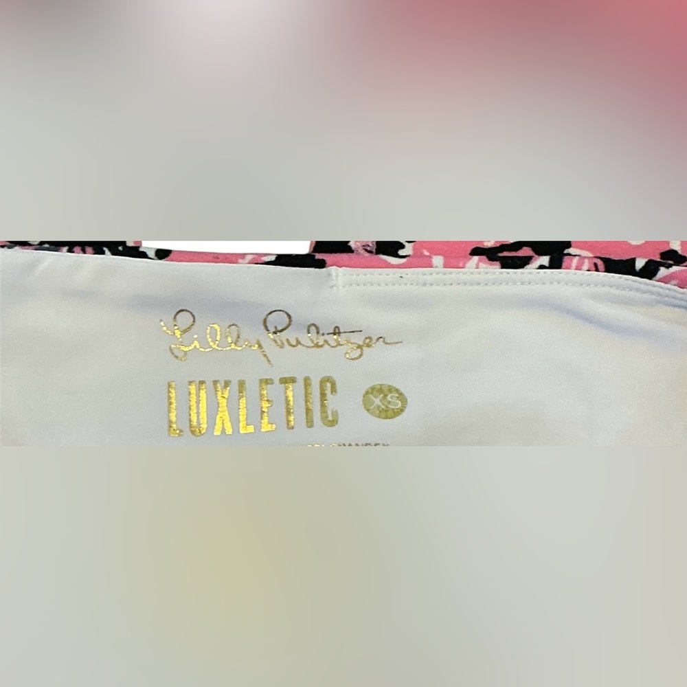 Lilly Pulitzer Luxletic  Crop Leggings My Boo Pandas - Picture 3 of 4